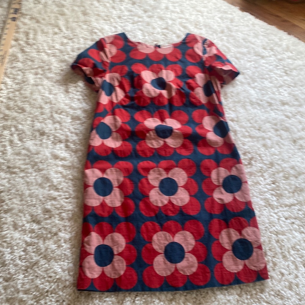 Boden Navy and Pink Floral Shift Dress - Picture 3 of 8